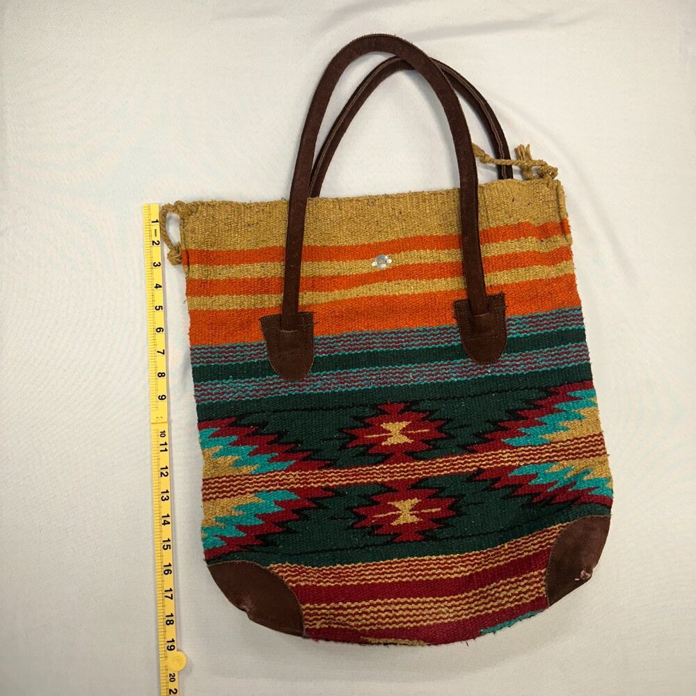 El Paso Saddle Blanket Purse Western Southwestern Colorful Native American - Picture 10 of 12